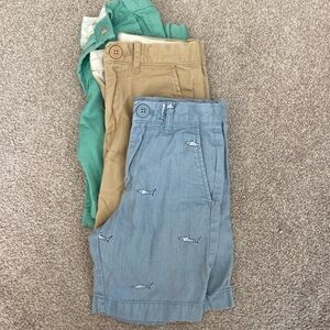 Crewcuts Kids' Shorts Trio - Green, Tan, Blue